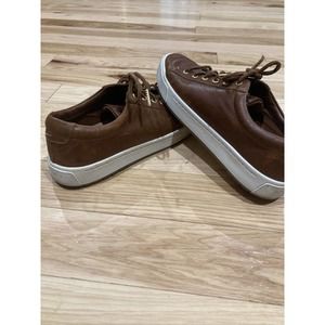 sperry brown leather women tennis shoes size 7